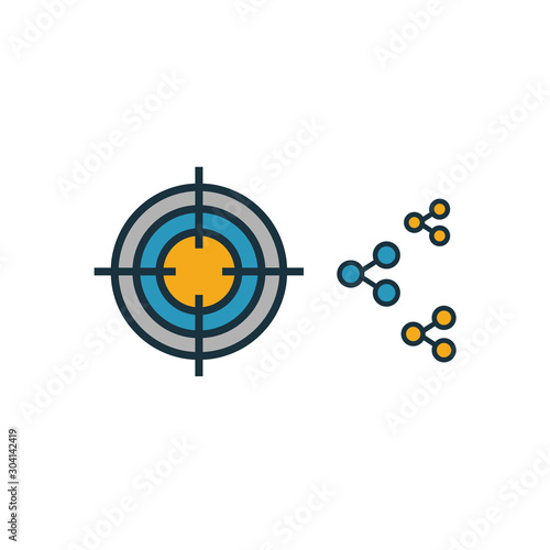 Ad Targeting icon. Simple element from smm icons collection. Creative Ad Targeting icon ui, ux, apps, software and infographics