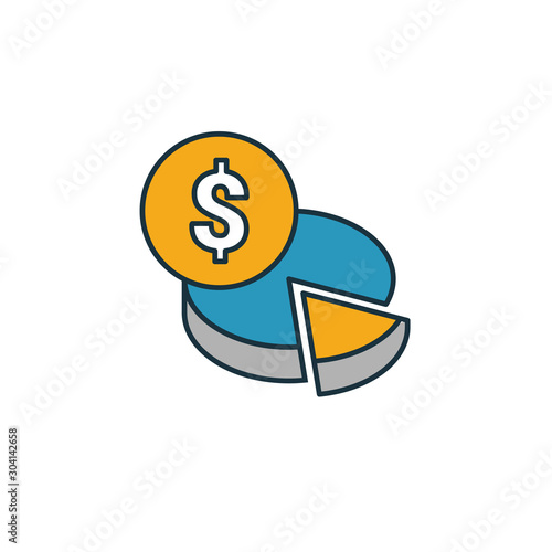 Budget Planning icon. Simple element from smm icons collection. Creative Budget Planning icon ui, ux, apps, software and infographics