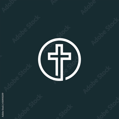 church logo design vector