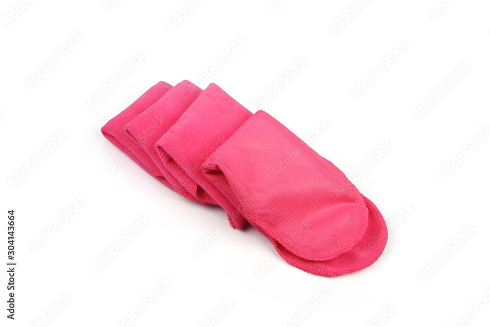 Reusable sanitary napkin pads on white background Reusable sanitary napkin pads on white background