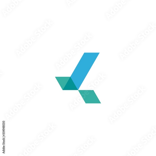K initial logo design vector