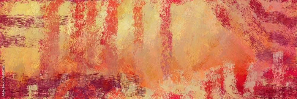 abstract seamless pattern brush painted texture with dark salmon, firebrick and khaki color. can be used as wallpaper, texture or fabric fashion printing