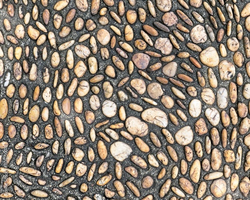 a wall or a pathway made of stones