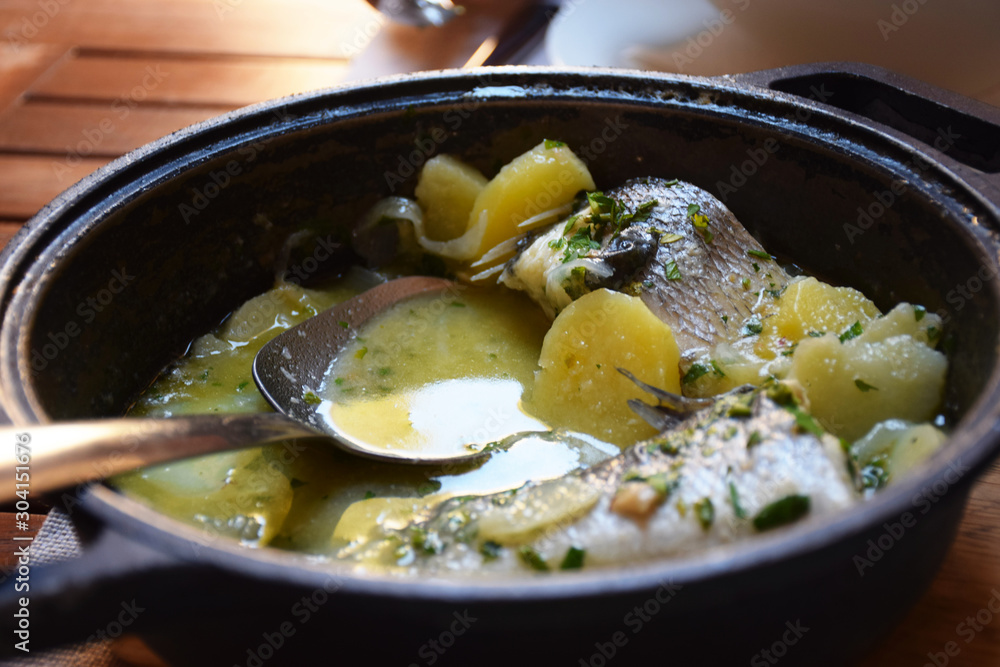 Delicious Hearty Croatian Fish Soup, Vis, Croatia Stock Photo | Adobe Stock