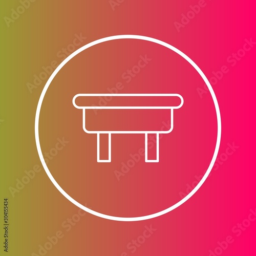 ottoman Icon Isolated On Abstract Background