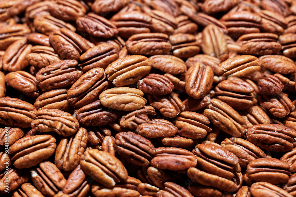 Background of pecan nuts Background of pecan nuts