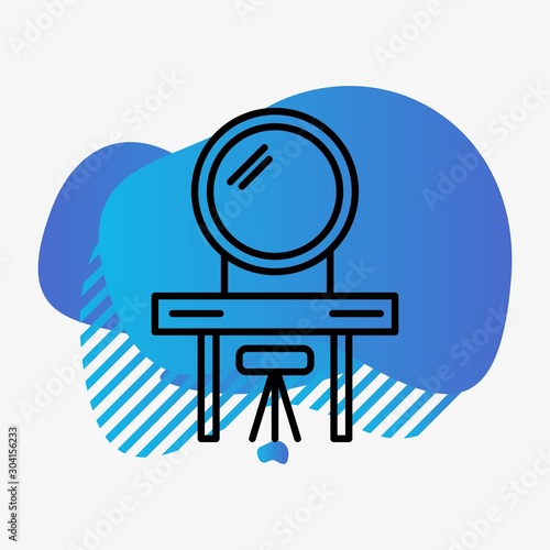  Dressing Icon Isolated On Abstract Background