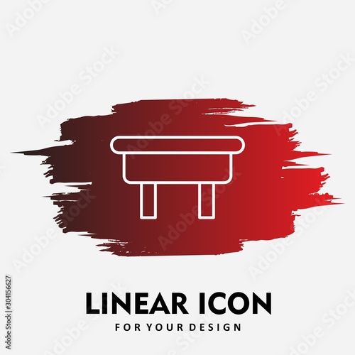 ottoman Icon Isolated On Abstract Background