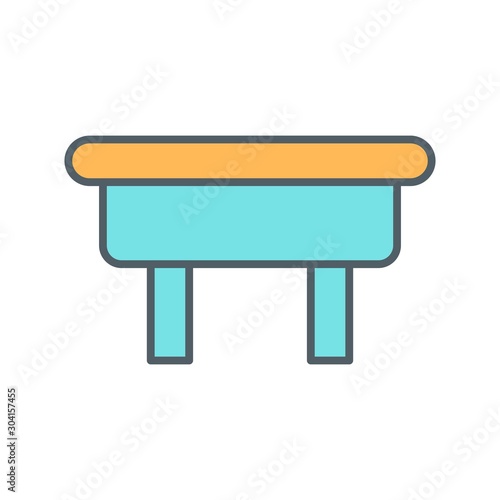 ottoman Icon Isolated On Abstract Background
