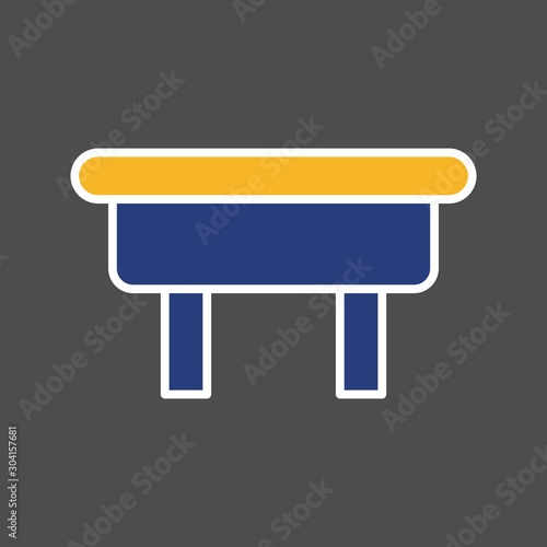 ottoman Icon Isolated On Abstract Background