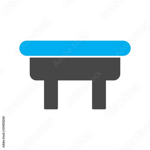 ottoman Icon Isolated On Abstract Background