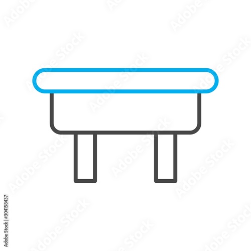 ottoman Icon Isolated On Abstract Background