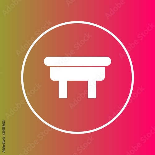 ottoman Icon Isolated On Abstract Background