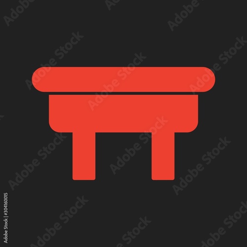 ottoman Icon Isolated On Abstract Background