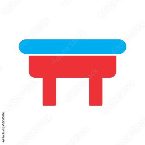 ottoman Icon Isolated On Abstract Background