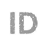 Fingerprint sign icon. Digital security authentication concept. Biometric authorization. Identification. id