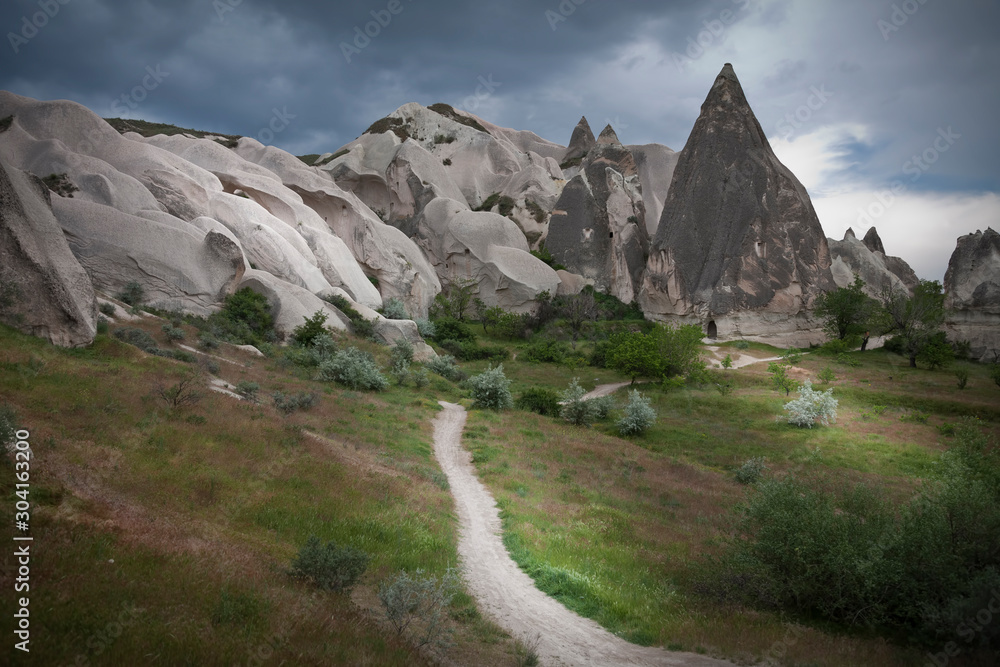 Naklejka premium pinnacles and rock formations at Cappadocia