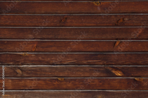 Abstract background in the form of horizontal wooden brown old boards.