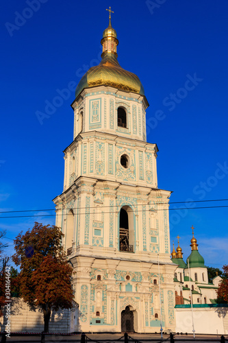 Bell tower of St. Sophia Cathedral in Kiev, Ukraine