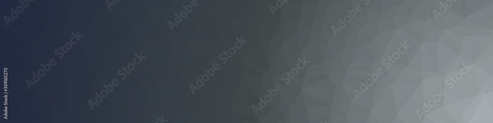 Obraz premium Black Color Abstract trianglify Generative Art background illustration