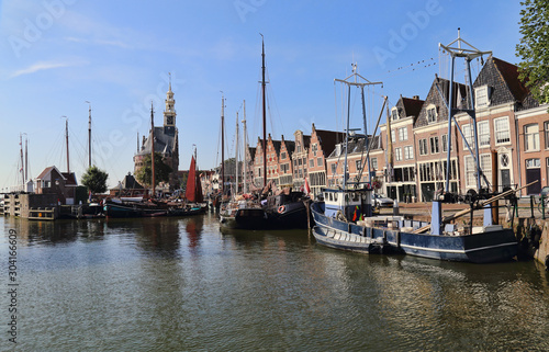 Historical boats in Hoorn, Holland