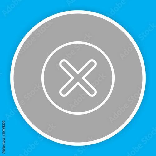  Canceled  icon isolated on abstract background