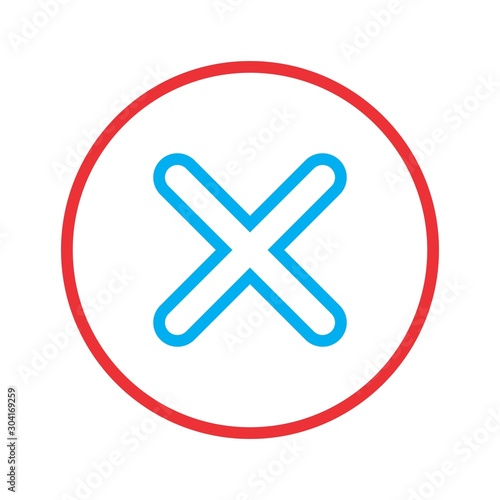  Canceled  icon isolated on abstract background