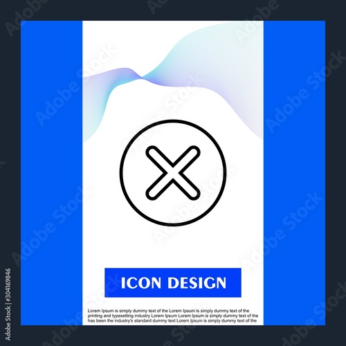  Canceled  icon isolated on abstract background