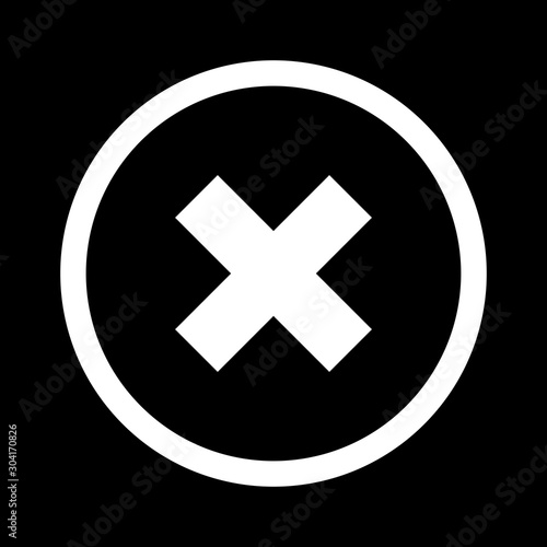  Canceled  icon isolated on abstract background