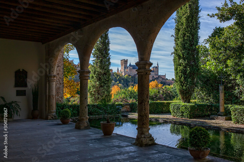  image of the Alcazar of Segovia from the Jeronimos Monastery