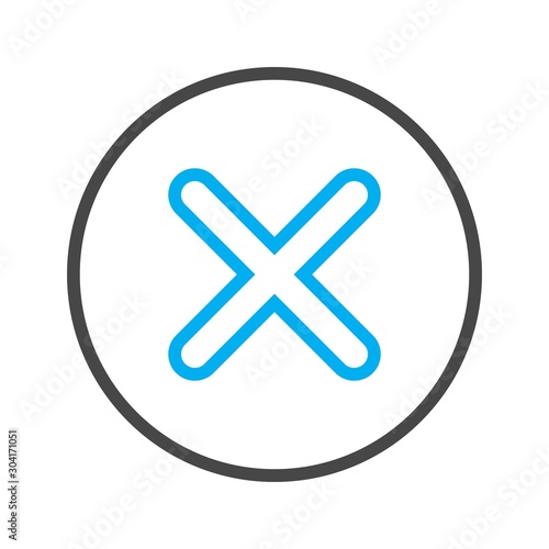 Canceled  icon isolated on abstract background