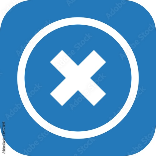  Canceled  icon isolated on abstract background
