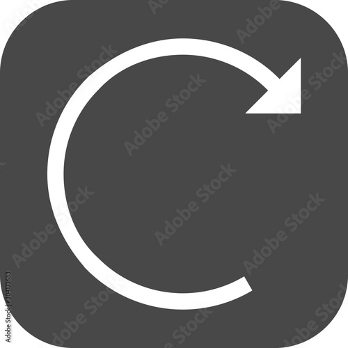 Restart  icon isolated on abstract background