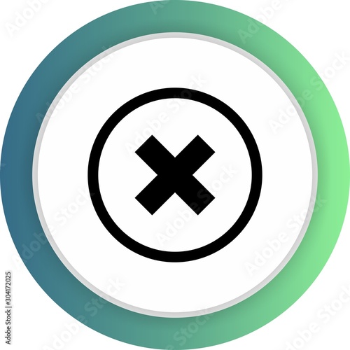  Canceled  icon isolated on abstract background