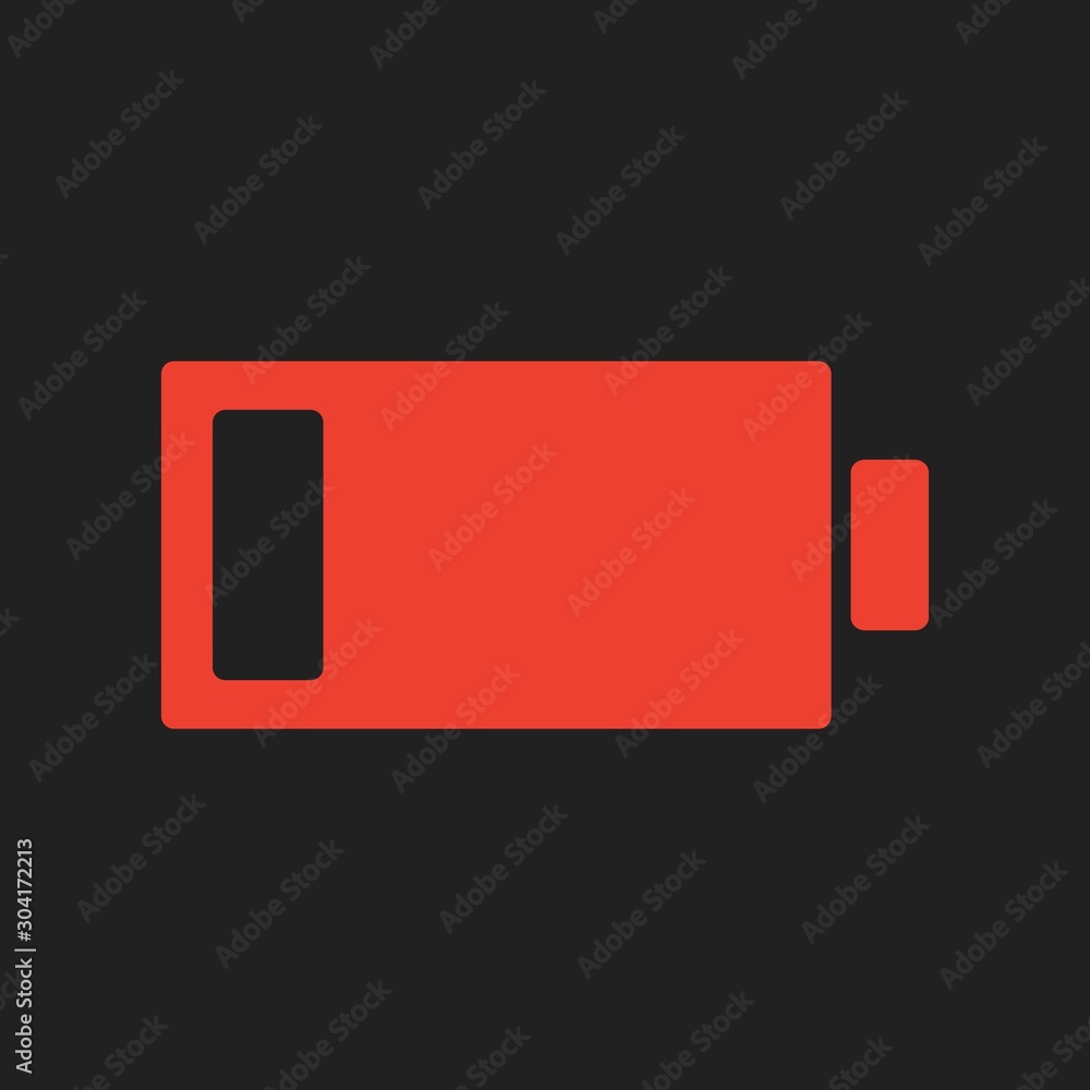Battery  icon isolated on abstract background - obrazy, fototapety, plakaty 