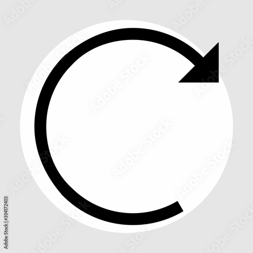 Restart  icon isolated on abstract background