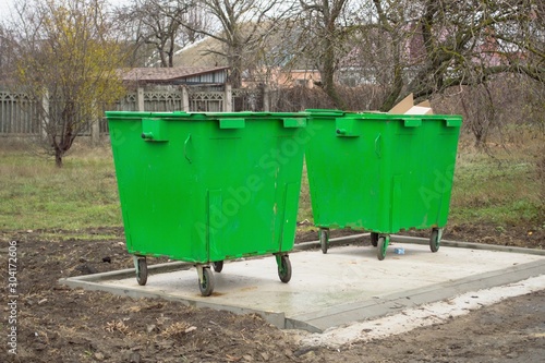 Clean garbage containers, waste collection © irisff