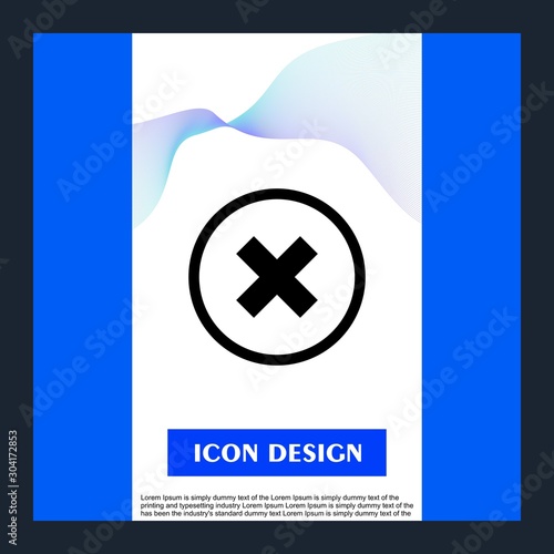  Canceled  icon isolated on abstract background