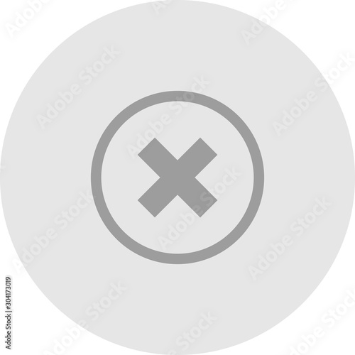  Canceled  icon isolated on abstract background