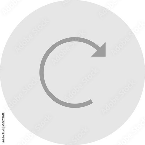 Restart  icon isolated on abstract background