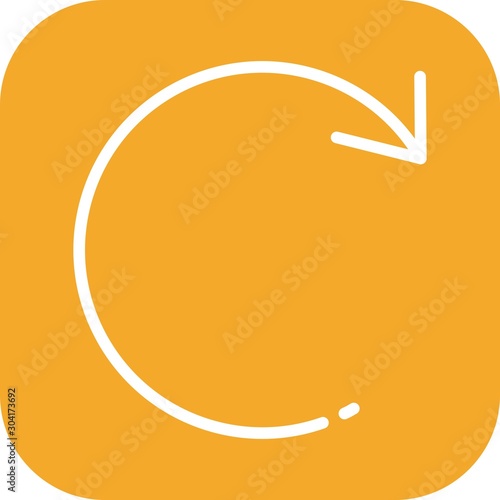 Restart  icon isolated on abstract background
