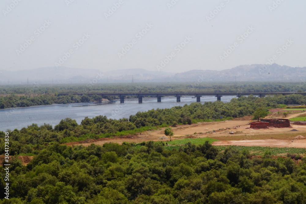 panoramic view of the river