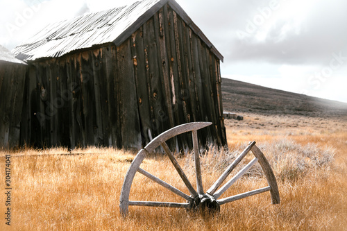 Bodie, California, USA. Old haunted gold rush ghost town.