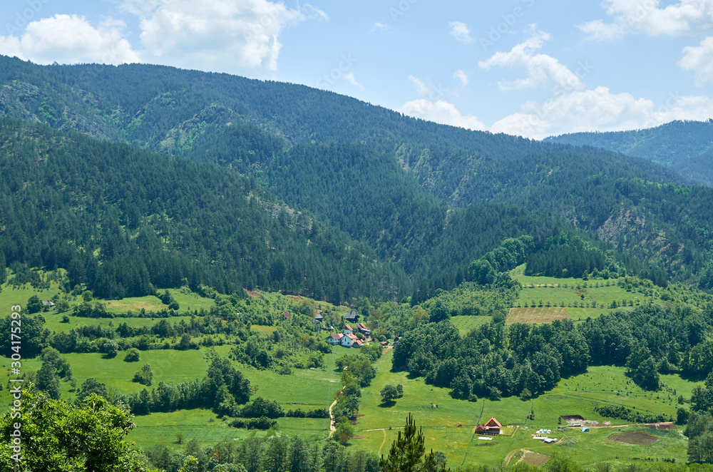 Fototapeta premium Small mountain village