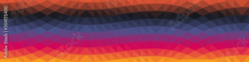 Rainbow Color Abstract trianglify Generative Art background illustration