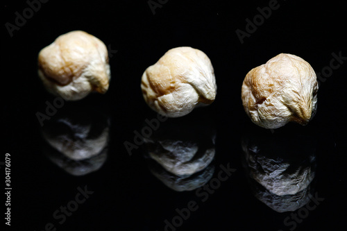 Close-up of a chickpea.