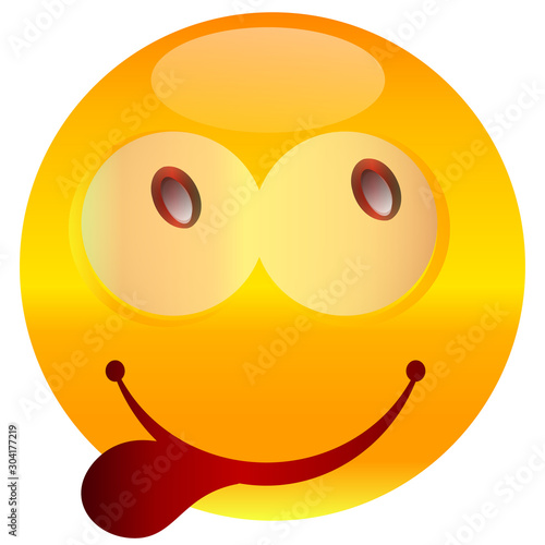 Smiley. Vector happy face.