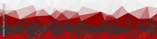 Red Color Abstract trianglify Generative Art background illustration