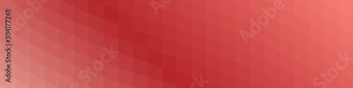 Red Color Abstract trianglify Generative Art background illustration