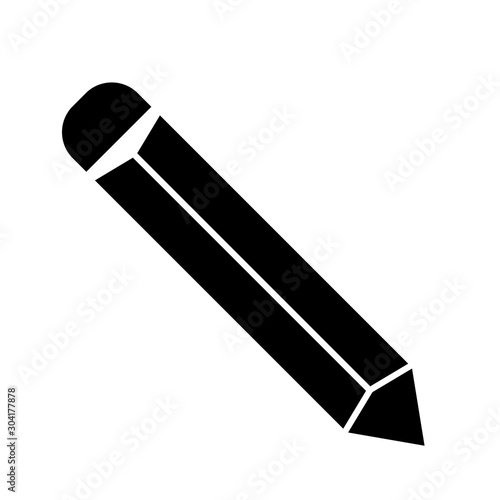 pencil icon isolated on abstract background